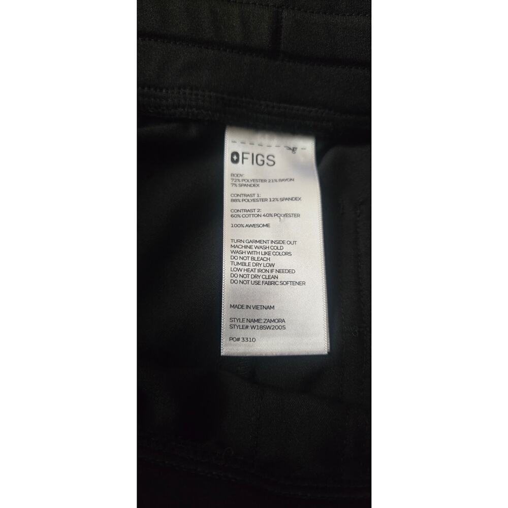 Figs Zamora Jogger Scrub Pants Ladies Size Small Black - Picture 7 of 7